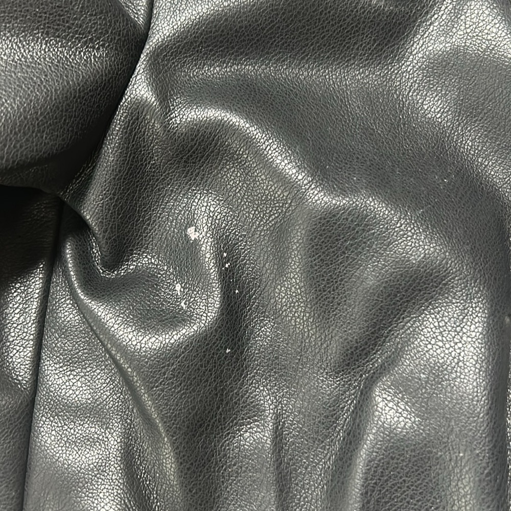 Danielle Bernstein Leather Crop Jacket Padded Sho… - image 5